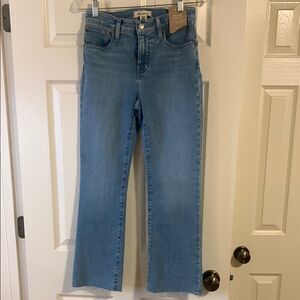 Madewell Blue Flare Wide Leg Jeans